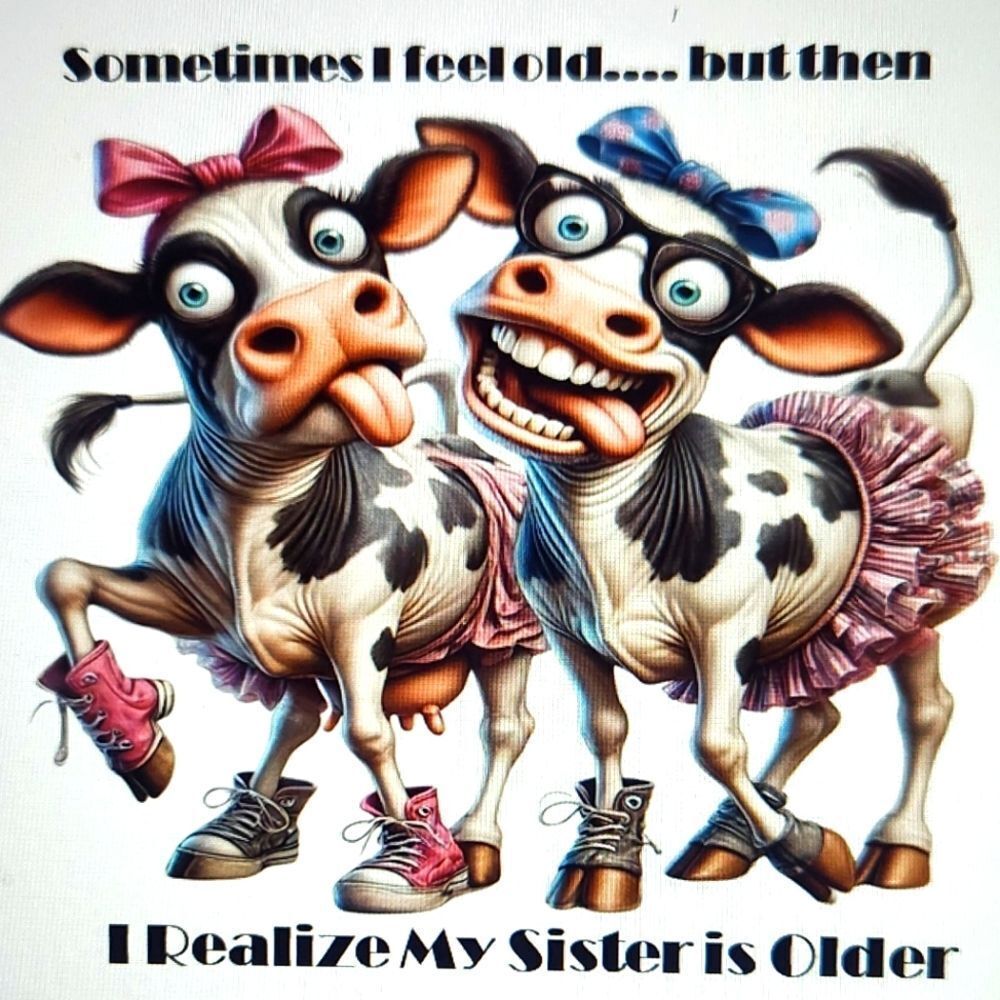Hand Crafted Whimsical Cow Art with Pink and Blue Accents